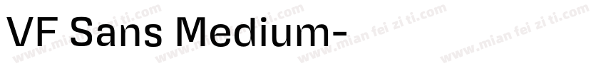 VF Sans Medium字体转换